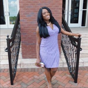 Springtime Lilac Lace Dress